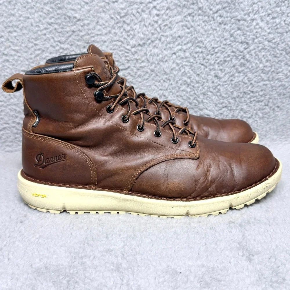 Danner Logger 917 GTX Mens Size 10.5 Waterproof Boots Monks Robe Brown Leather